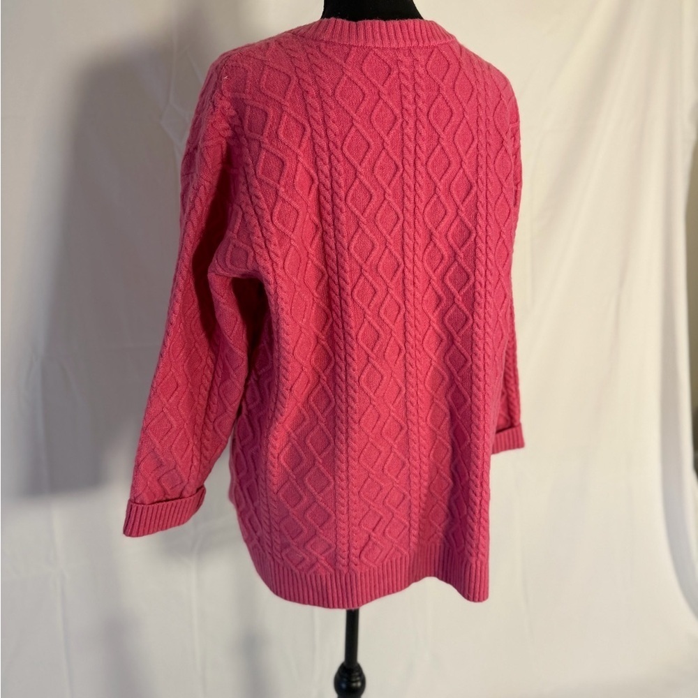 Talbots Cable Knit Cardigan, size XL Petite. - Picture 5 of 7